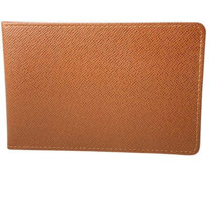 Louis Vuitton Neutral Taiga Bifold Card Case