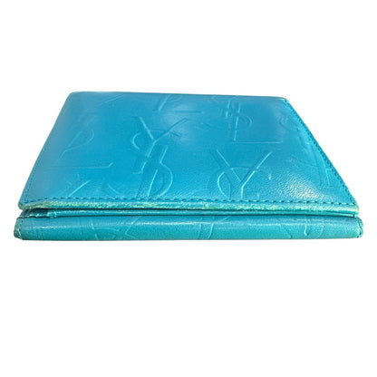 Yves Saint Laurent Turquoise Compact Wallet