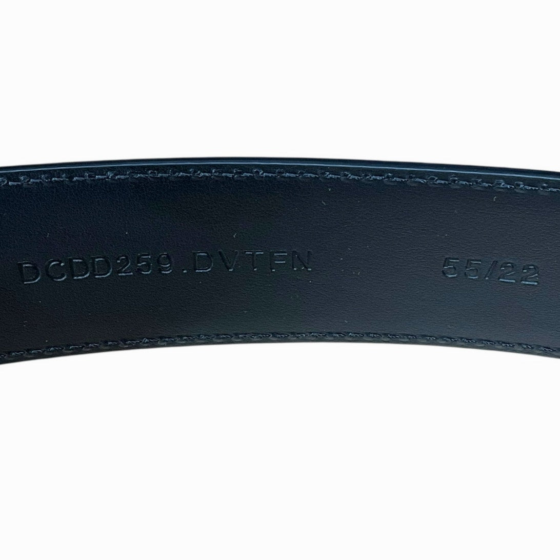 143. Versace Gold Medusa Head Black Belt