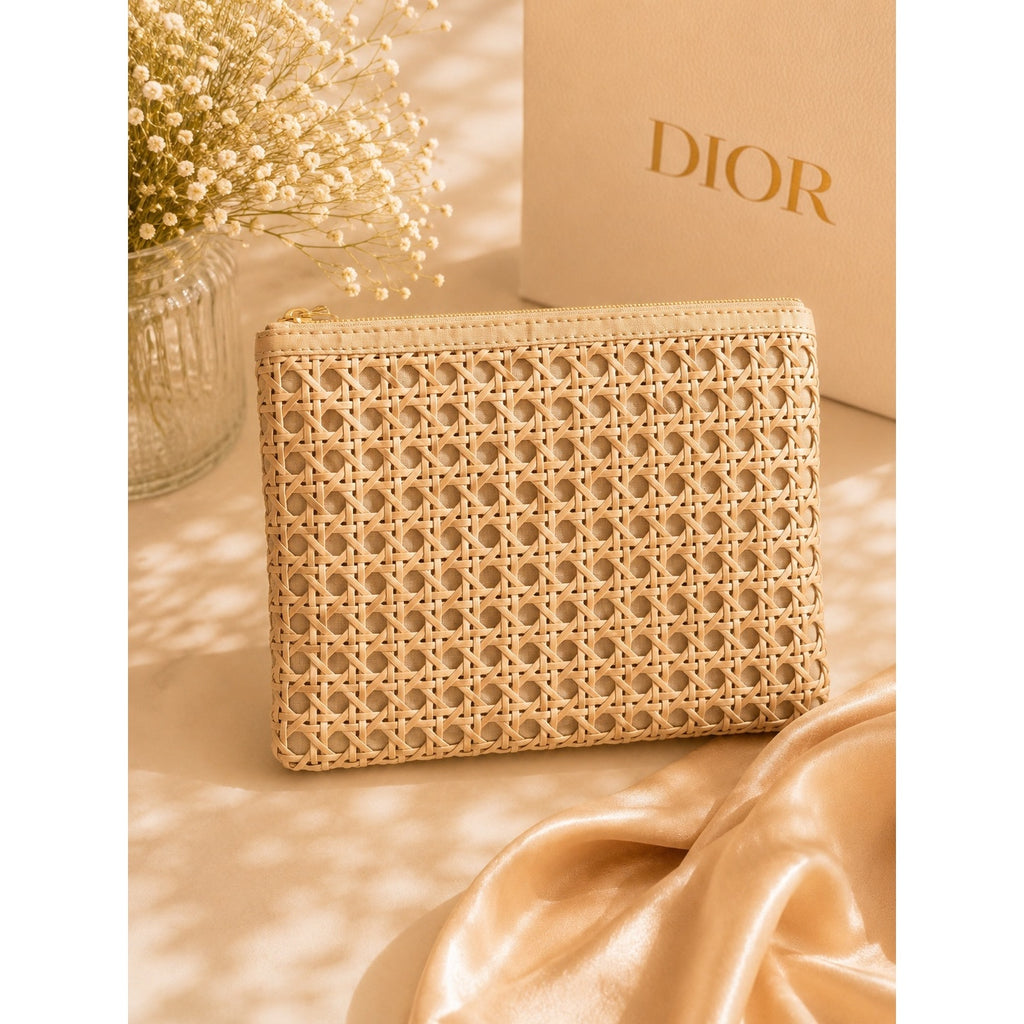 Dior Beauty Wicker Makeup Pouch (GWP) – 2026 Summer Design