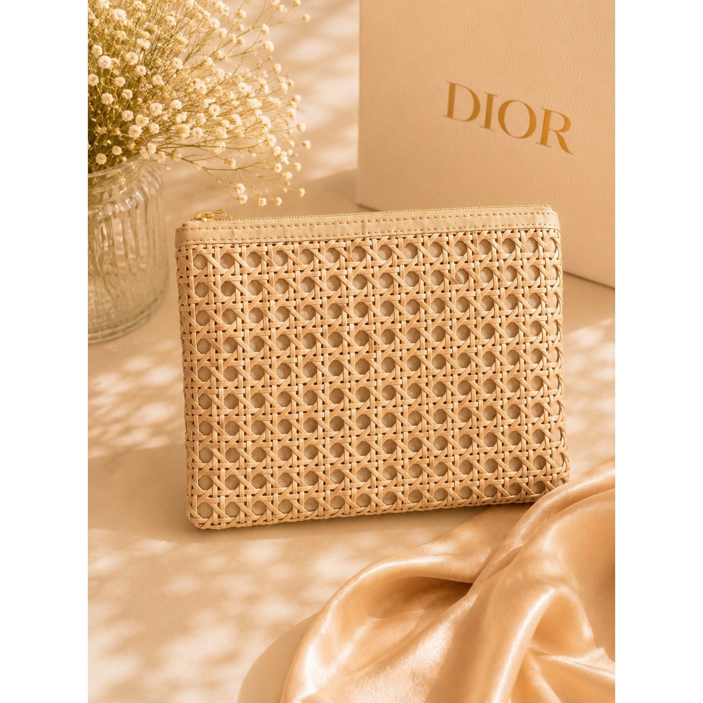 Dior Beauty Wicker Makeup Pouch (GWP) – 2026 Summer Design