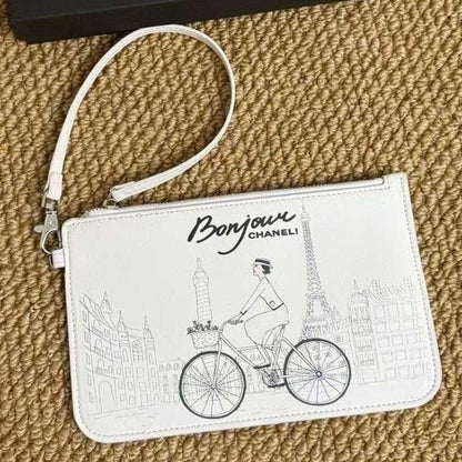 Chanel Beaute "Bonjour" makeup pouch