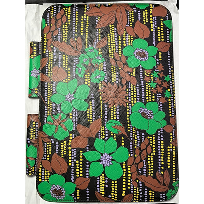 Prada Saffiano Leather Flower Print iPad Tablet Case NWT