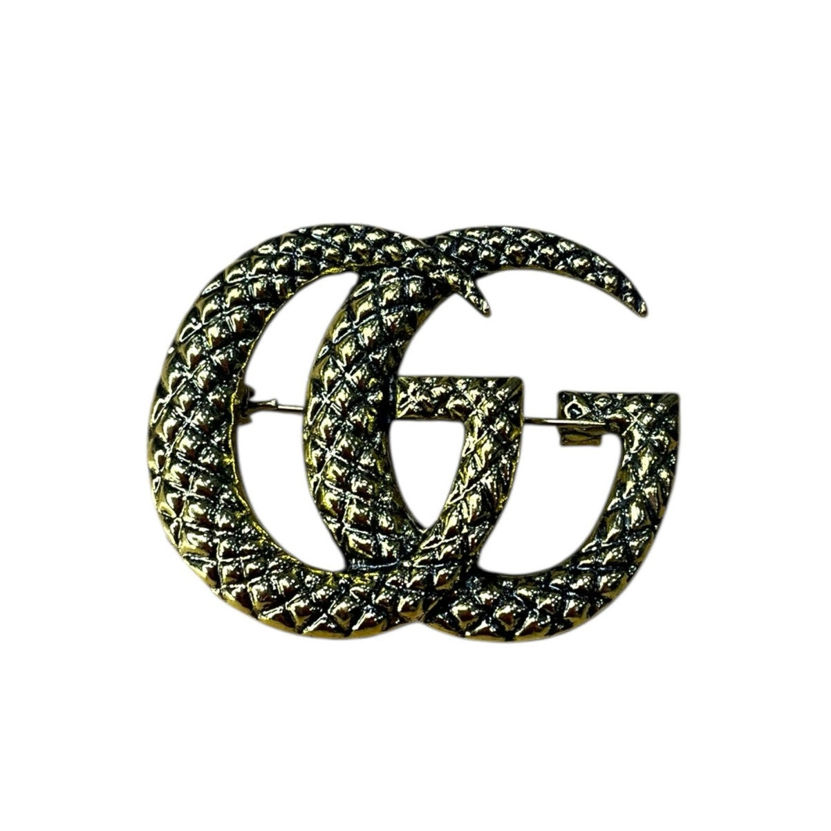 Crystal Double G Style Brooch Pin – Various Designs & Colors