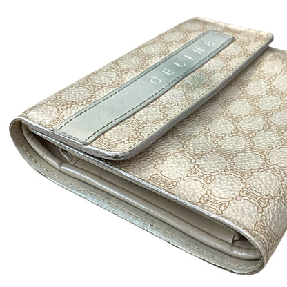 Celine Beige Macadam Tri-Fold Wallet