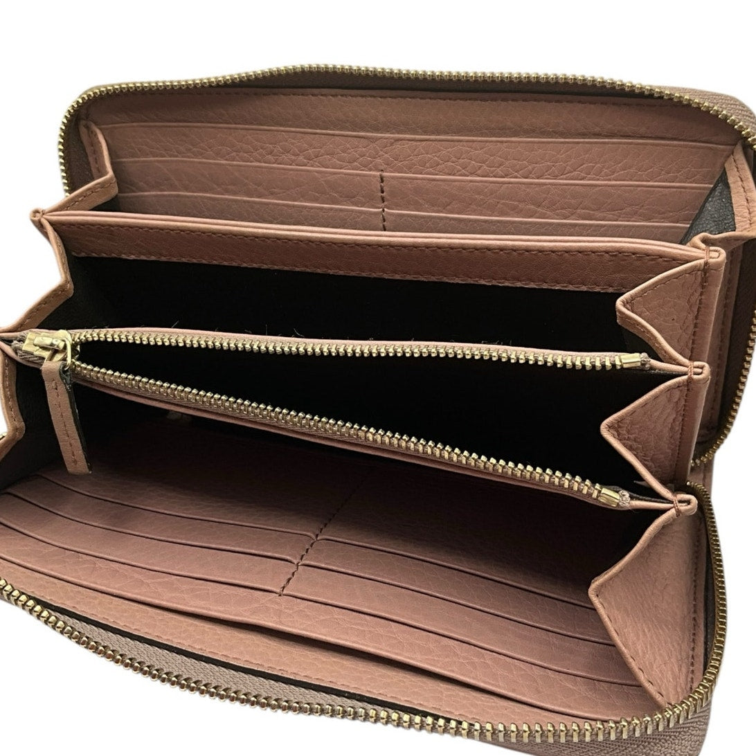 Gucci Pink Interlocking Soho Leather Wallet