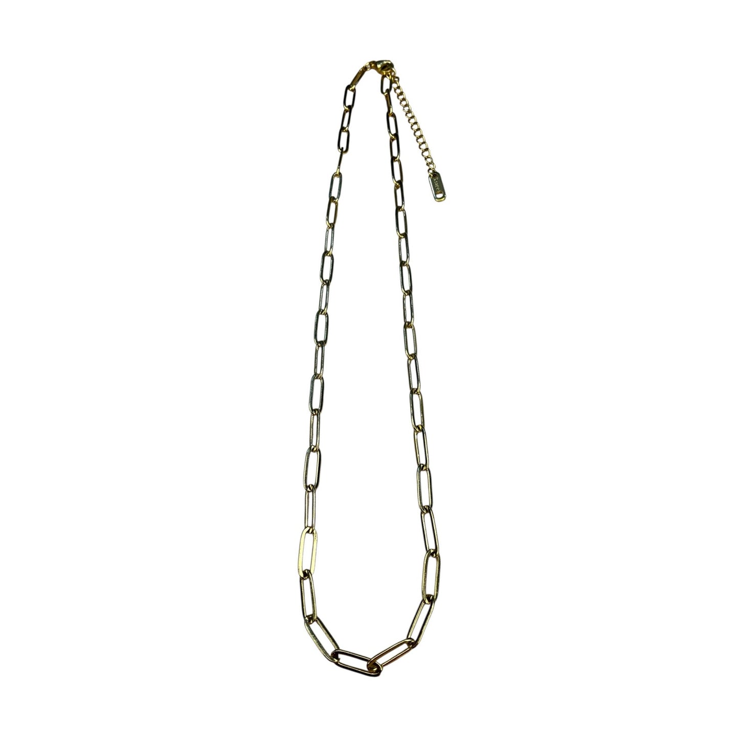 Gold Tone Chain Necklace – Minimalist Link Chain