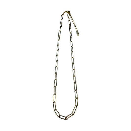 Gold Tone Chain Necklace – Minimalist Link Chain