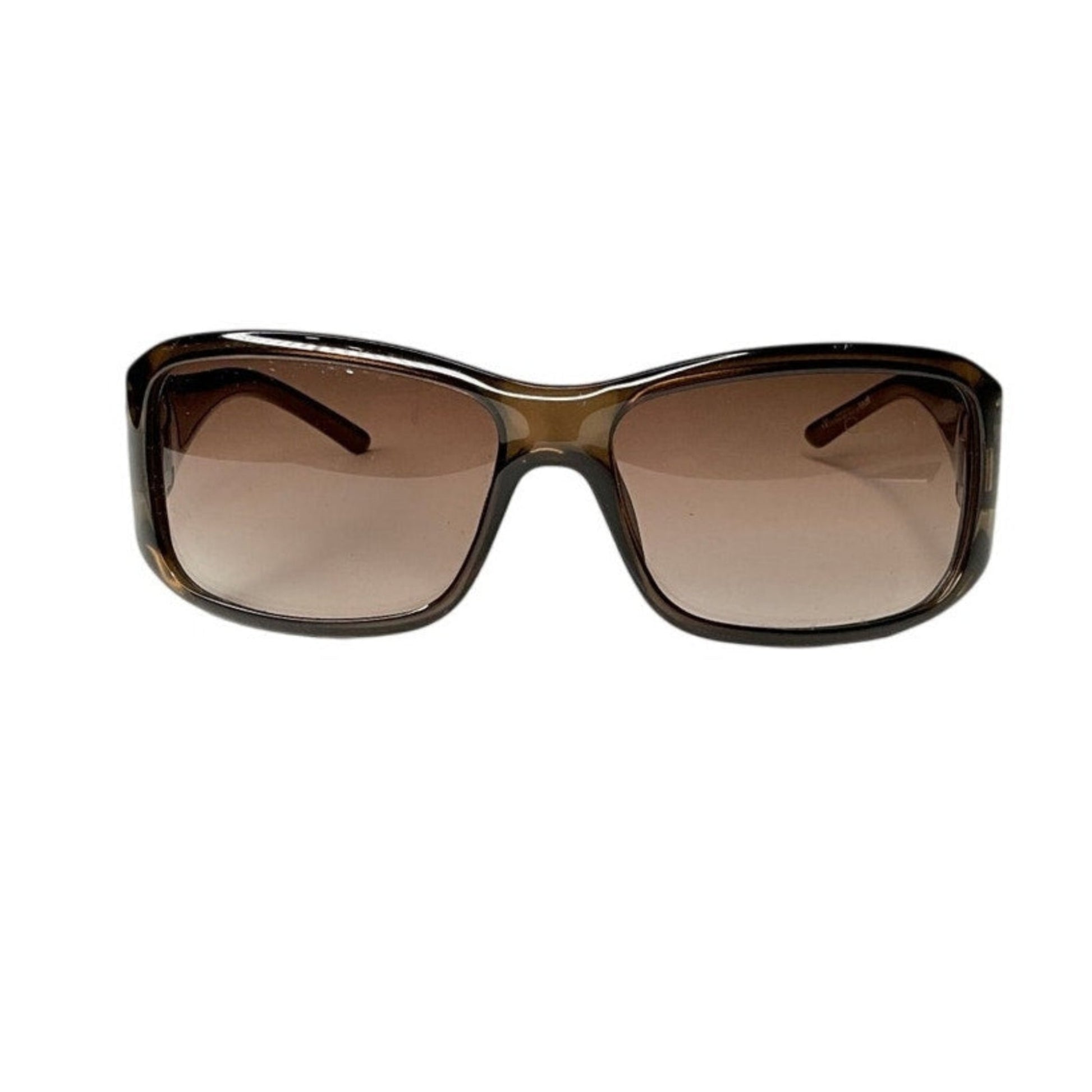Brown sunglasses on a white background