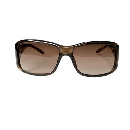 Brown sunglasses on a white background