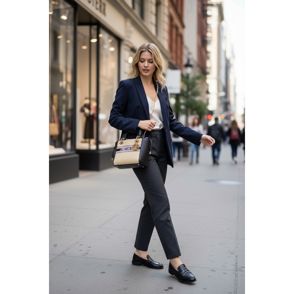 Lady Dior Rattan Mini Crossbody Bag