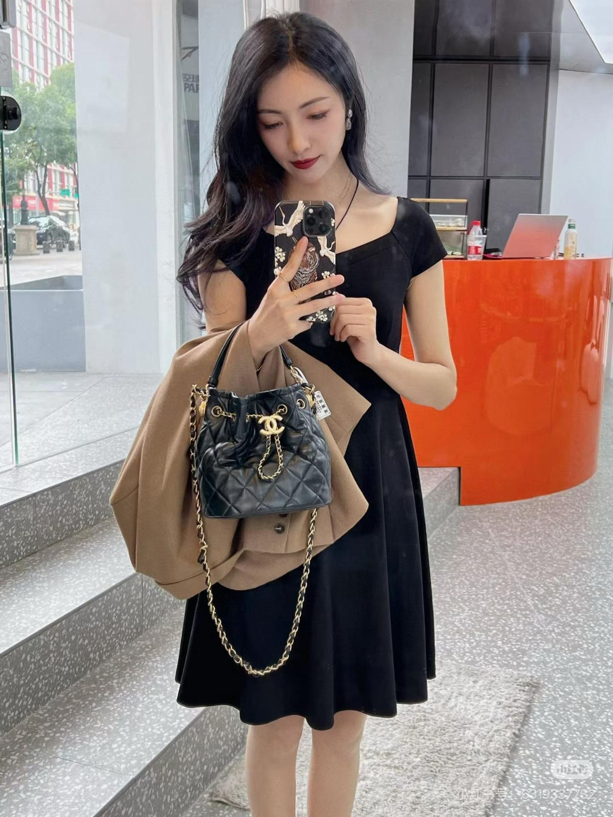 PREORDER DEPOSIT ONLY – Chanel Gold Coin Bucket Bag (GWP)