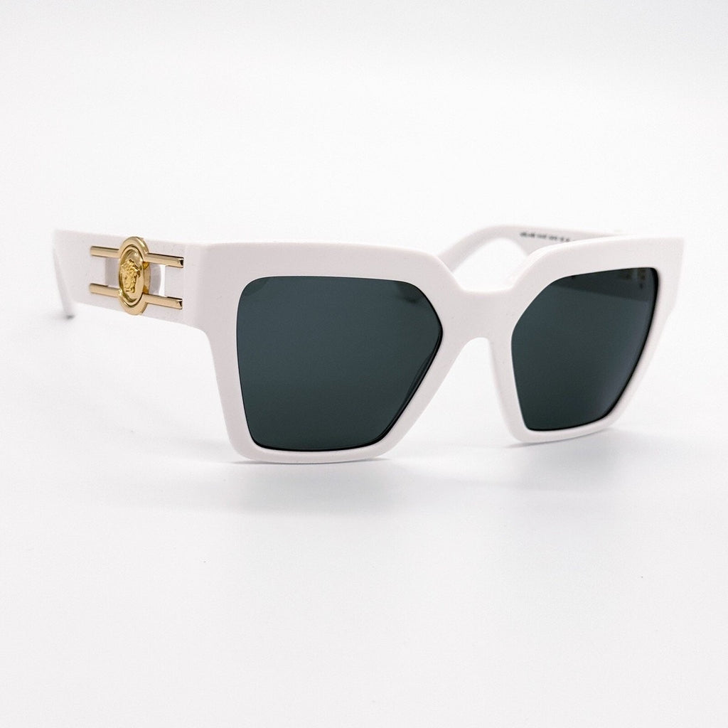 1010. Versace Medusa Deco Butterfly White Sunglasses