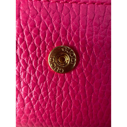 GUCCI GG Marmont Key Case Leather Pink 6 key Loops