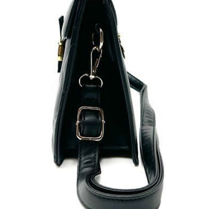 Valentino Orlandi Black Quilted Handbag