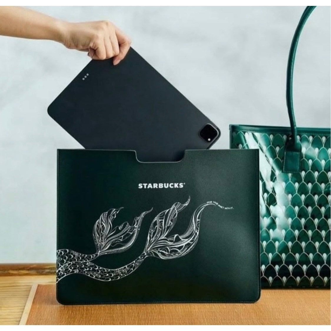 Starbucks China Exclusive Mermaid Jelly Tote ✨ Rare Find • Limited Release • Collector Piece