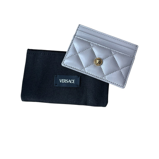 Versace Champagne Quilted Cardholder