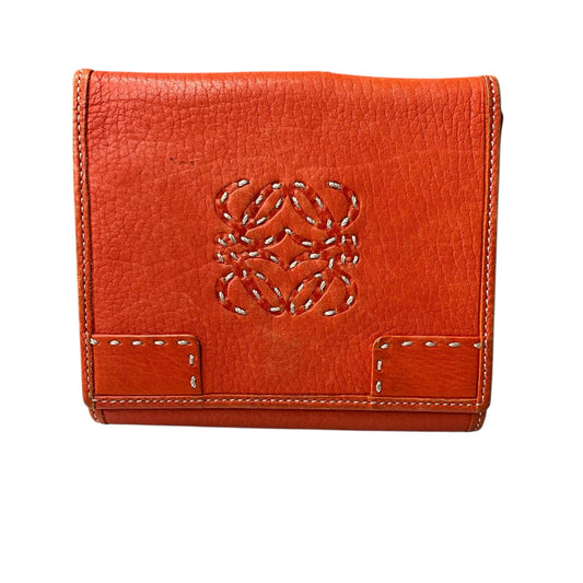 LOEWE Orange Compact Wallet