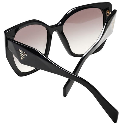 Prada PR 19ZS Oversized Frame Sunglasses Black Size 55