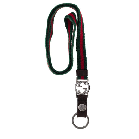 Gucci Web stripe lanyard/key chain