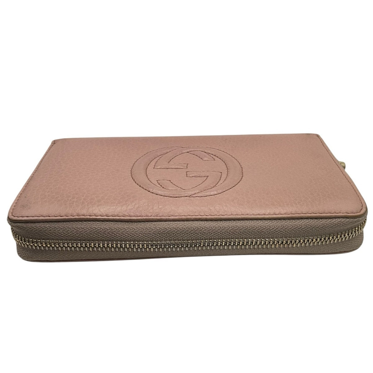Gucci Pink Interlocking Soho Leather Wallet
