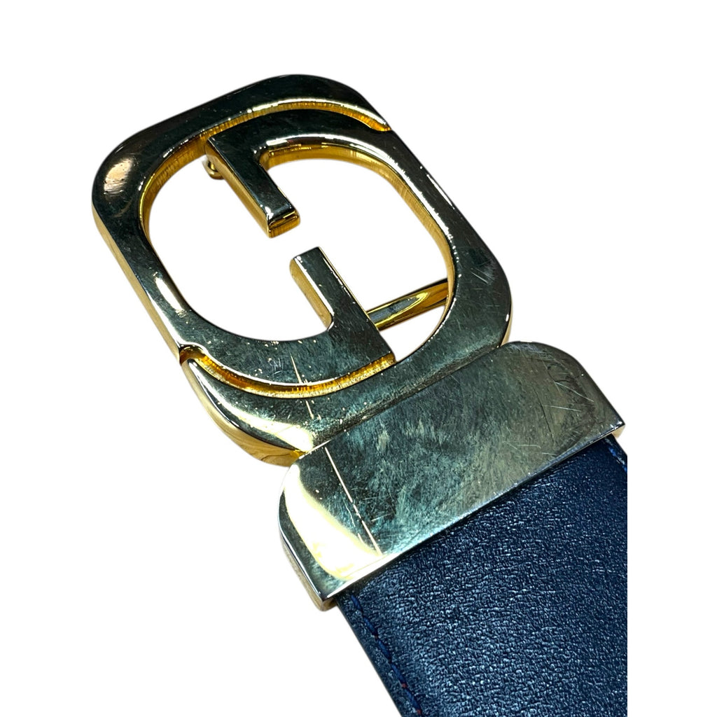 Gucci Navy/Burgundy Reversible Belt