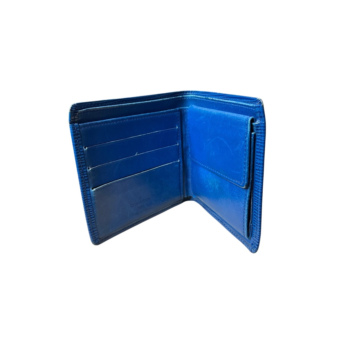 Louis Vuitton Blue Leather Wallet