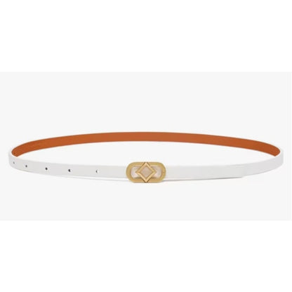 MCM Reversible Diamond Napa Belt / White