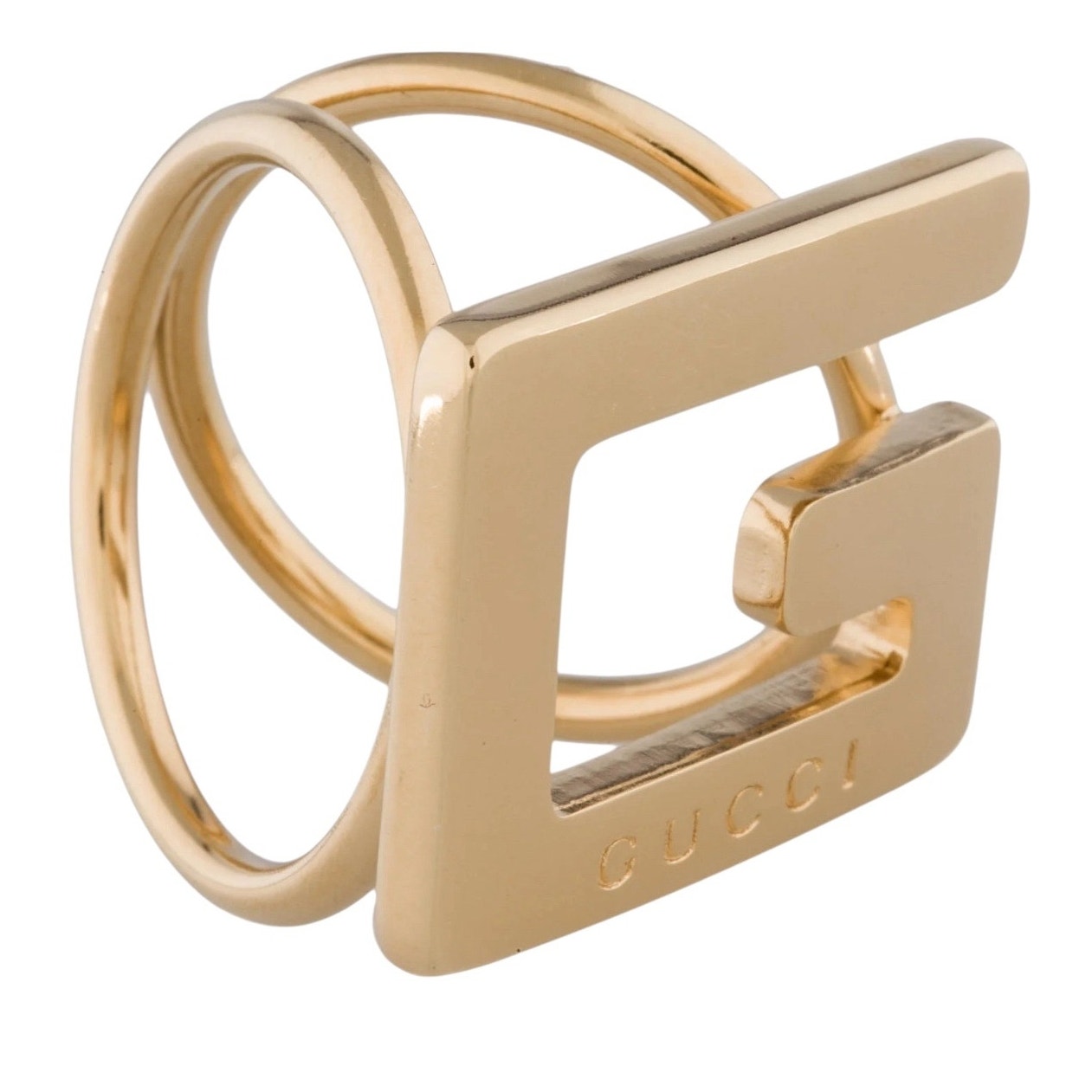 Gucci G logo gold plating gold ladies scarf ring