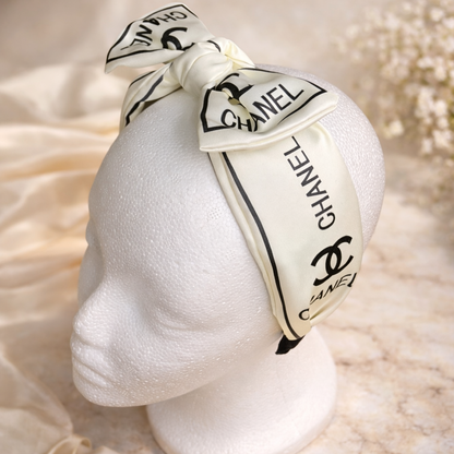 Headband Logo Print Pattern Hair Accessory
