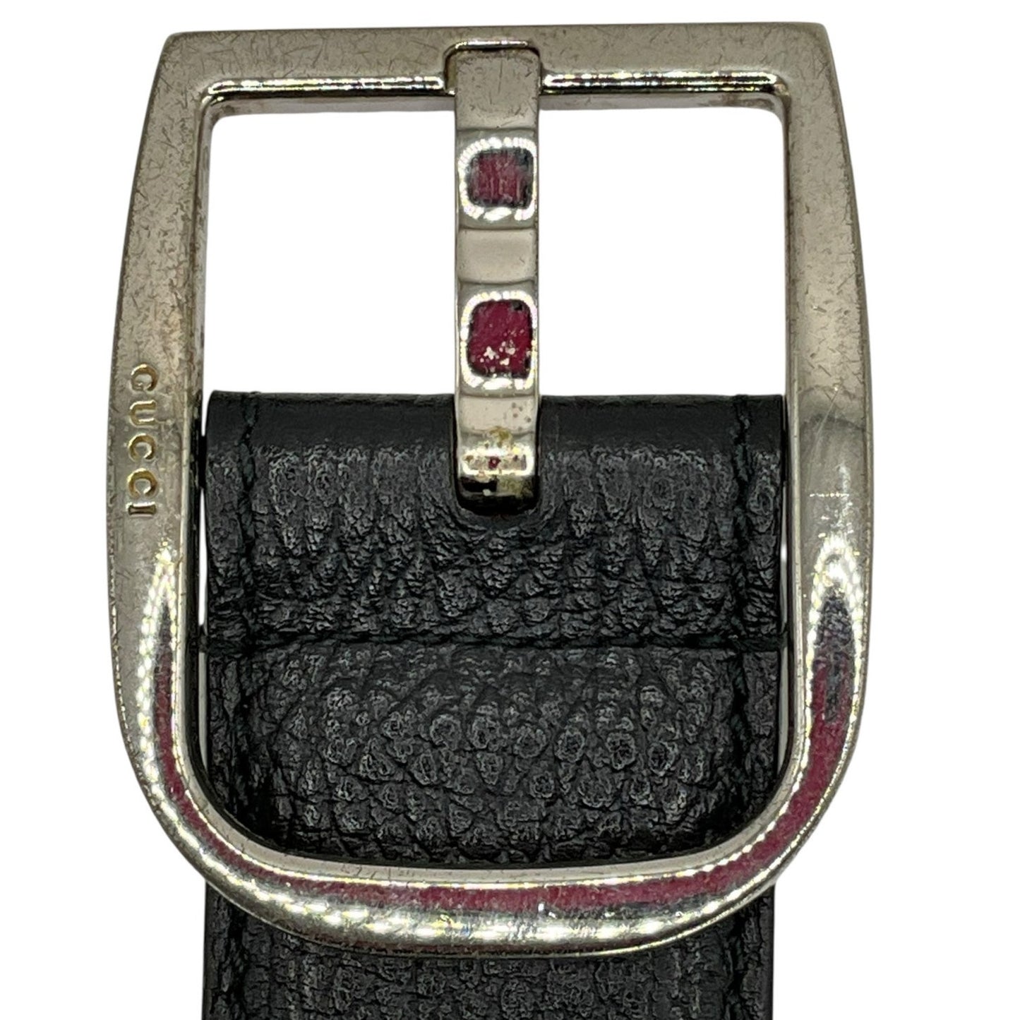 Gucci Black Silver Belt