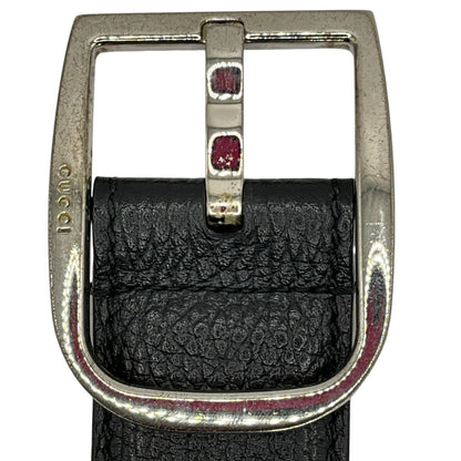 Gucci Black Silver Belt