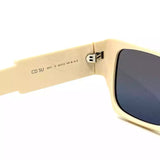 CHRISTIAN DIOR CD Logo Ivory Blue Mirrored Sunglasses - Clairely Amazing