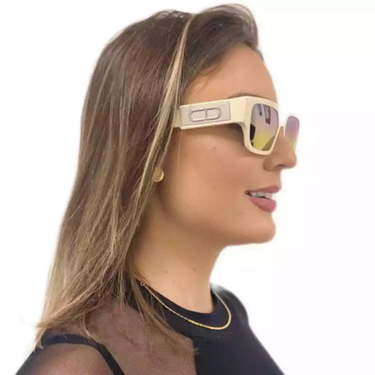 CHRISTIAN DIOR CD Logo Ivory Blue Mirrored Sunglasses - Clairely Amazing