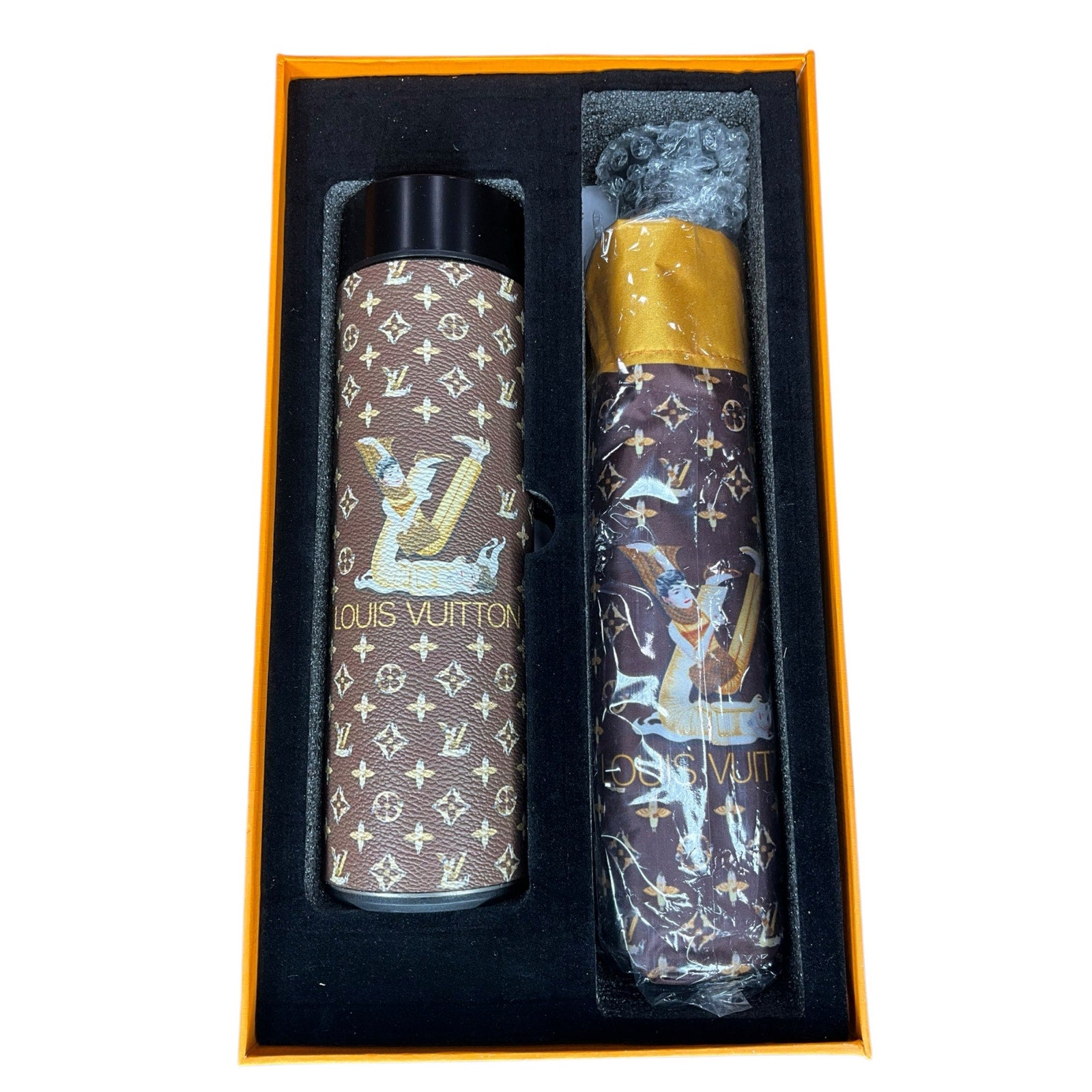 Luxury-Style Umbrella & Tumbler