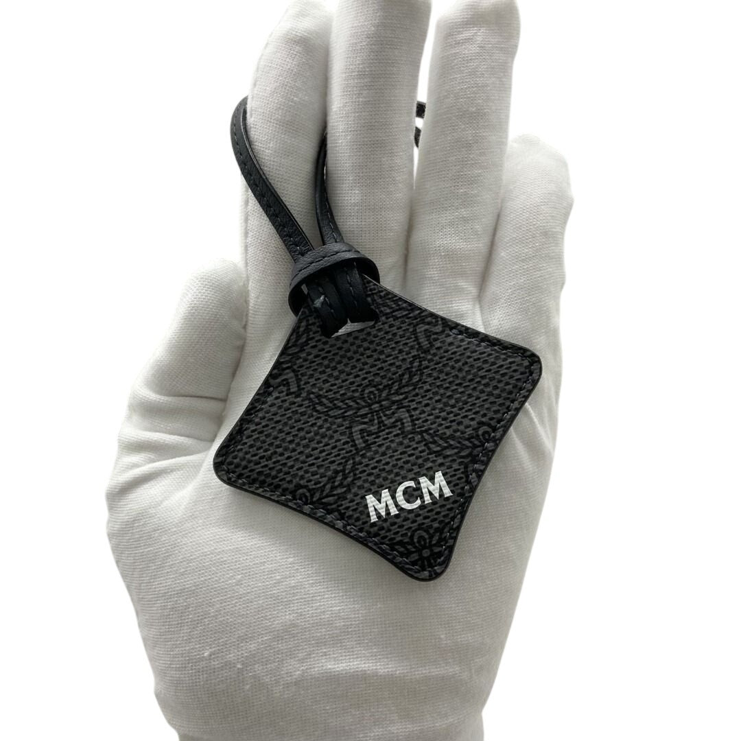 MCM Black MCM Ottomar Air Tag Luggage Charm
