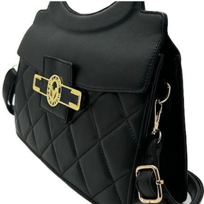 Valentino Orlandi Black Quilted Handbag