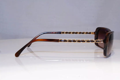 Chanel Brown Frame Chain-Link Sunglasses - Clairely Amazing