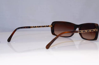 Chanel Brown Frame Chain-Link Sunglasses - Clairely Amazing