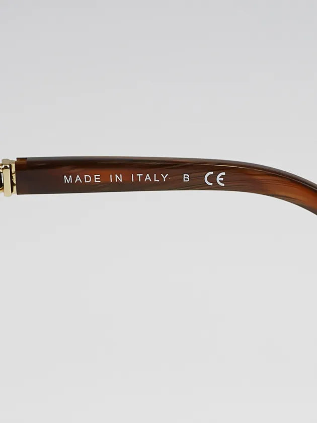 Chanel Brown Frame Chain-Link Sunglasses - Clairely Amazing