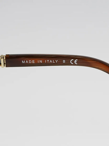 Chanel Brown Frame Chain-Link Sunglasses - Clairely Amazing