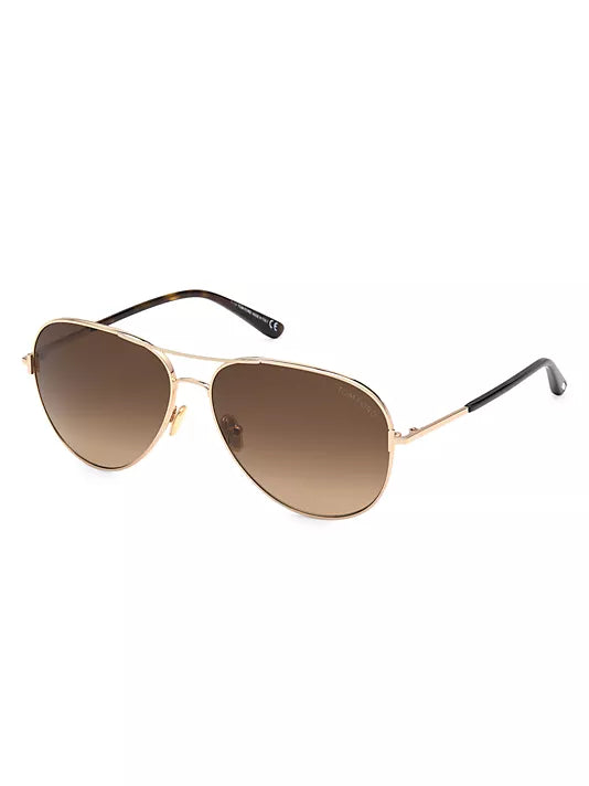 TOM FORD  Clark 61MM Aviator Sunglasses - Clairely Amazing