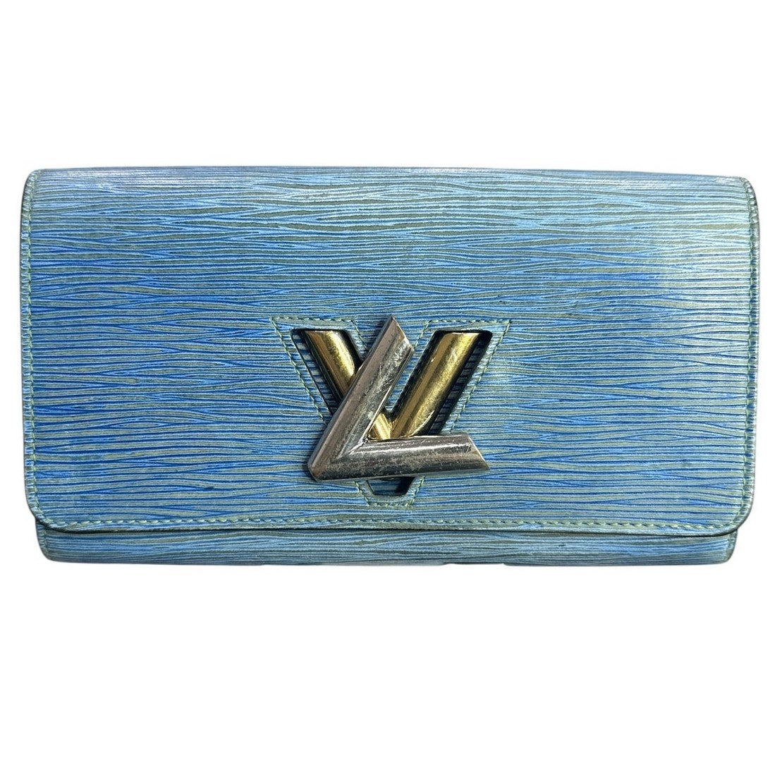 Authentic Louis Vuitton Epi Leather Twist Wallet – Blue