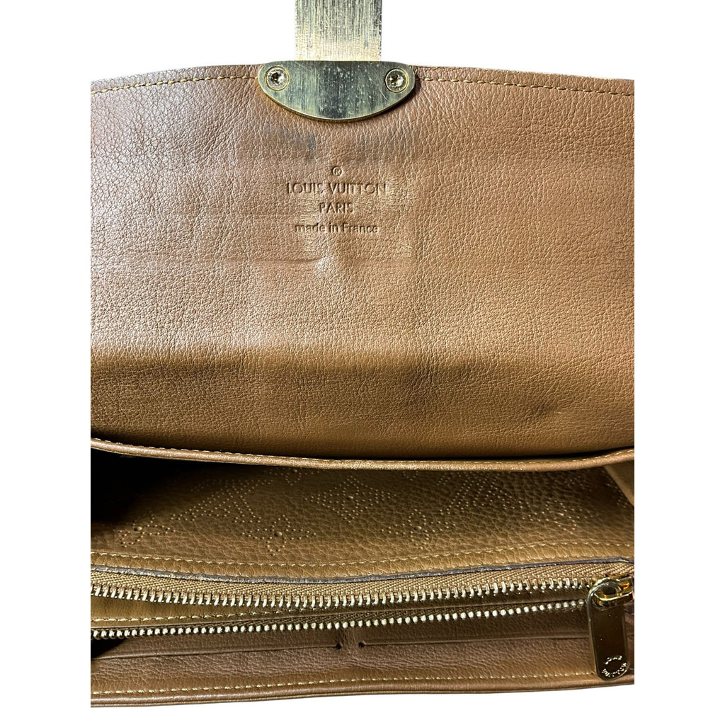 Authentic Louis Vuitton Mahina Leather Long Wallet – Caramel Brown