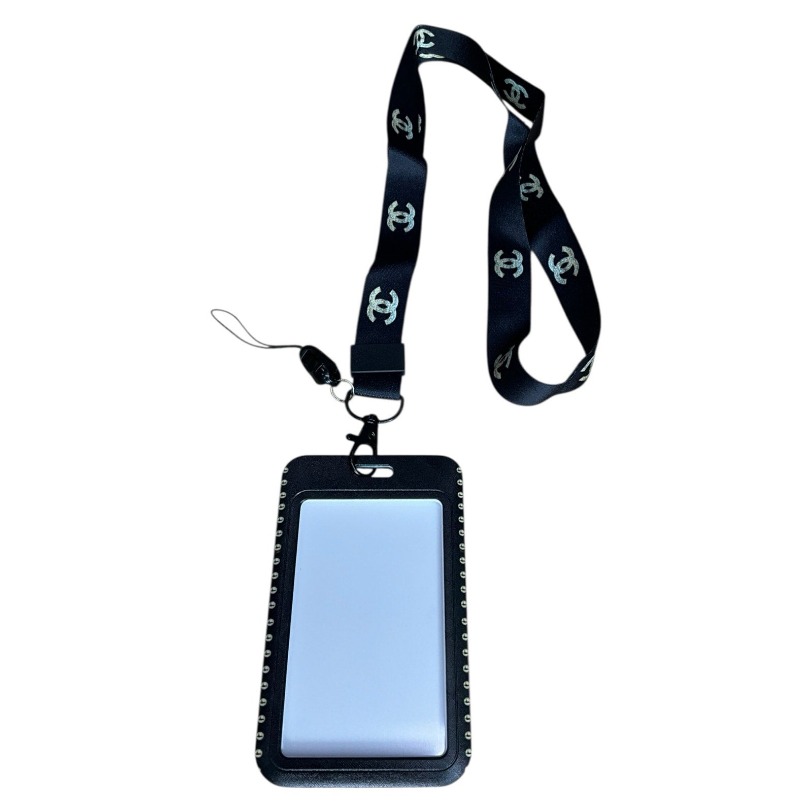 Luxury Fashion-Inspired Lanyard with ID Badge Holder