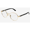 Authentic Gucci GG1585O Round Eyeglass Frames – Gold & Black | Made in Italy