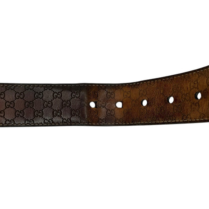 Gucci Black Silver Belt