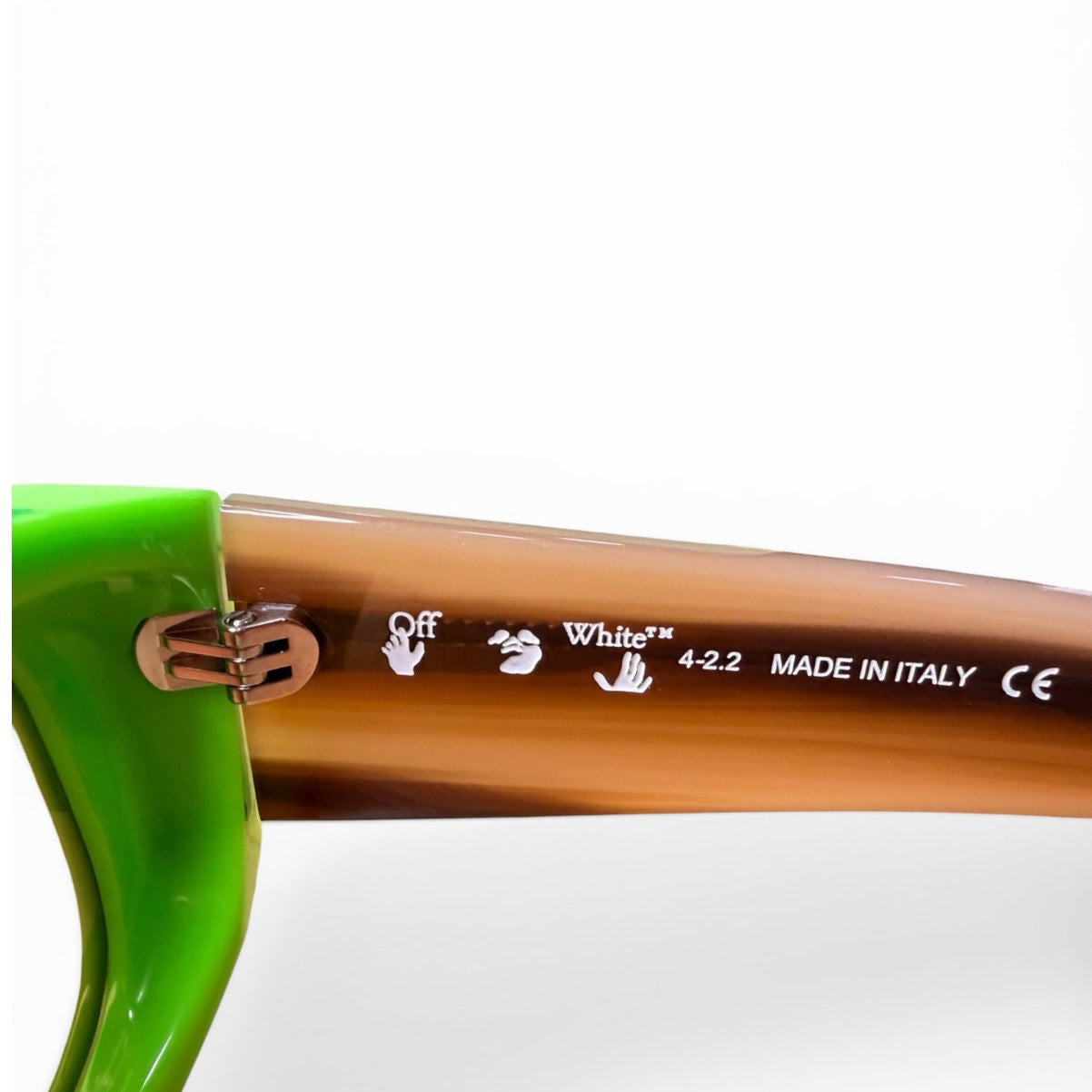 Authentic Off-White™ Neon Green Rectangular Sunglasses | NEW Full Set | Made in Italy