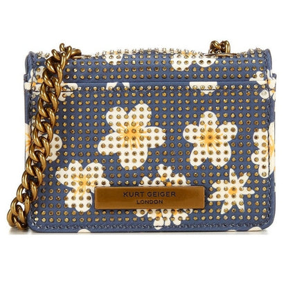 Kurt Geiger London Micro Kensington Floral Rhinestoned Crossbody Bag