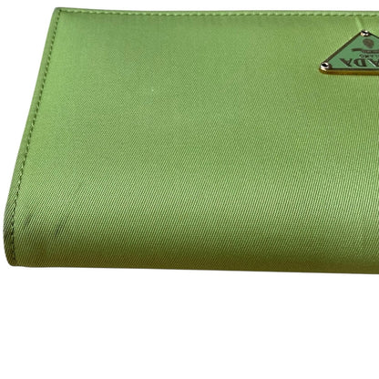 Prada Light Green Tessuto Wallet